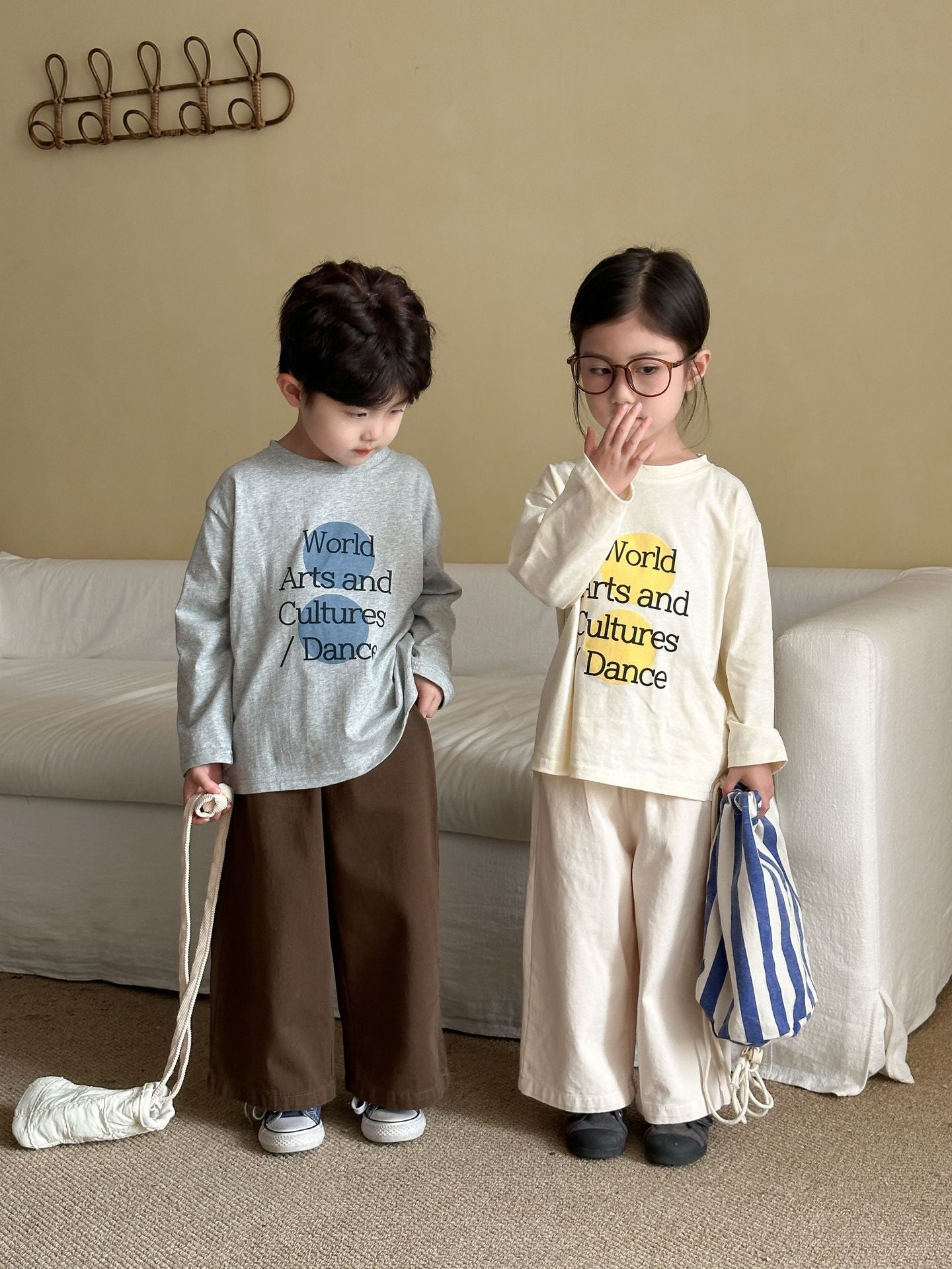 レターデザイン長袖Tシャツ