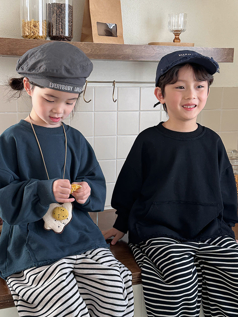 裾フリンジスウェット