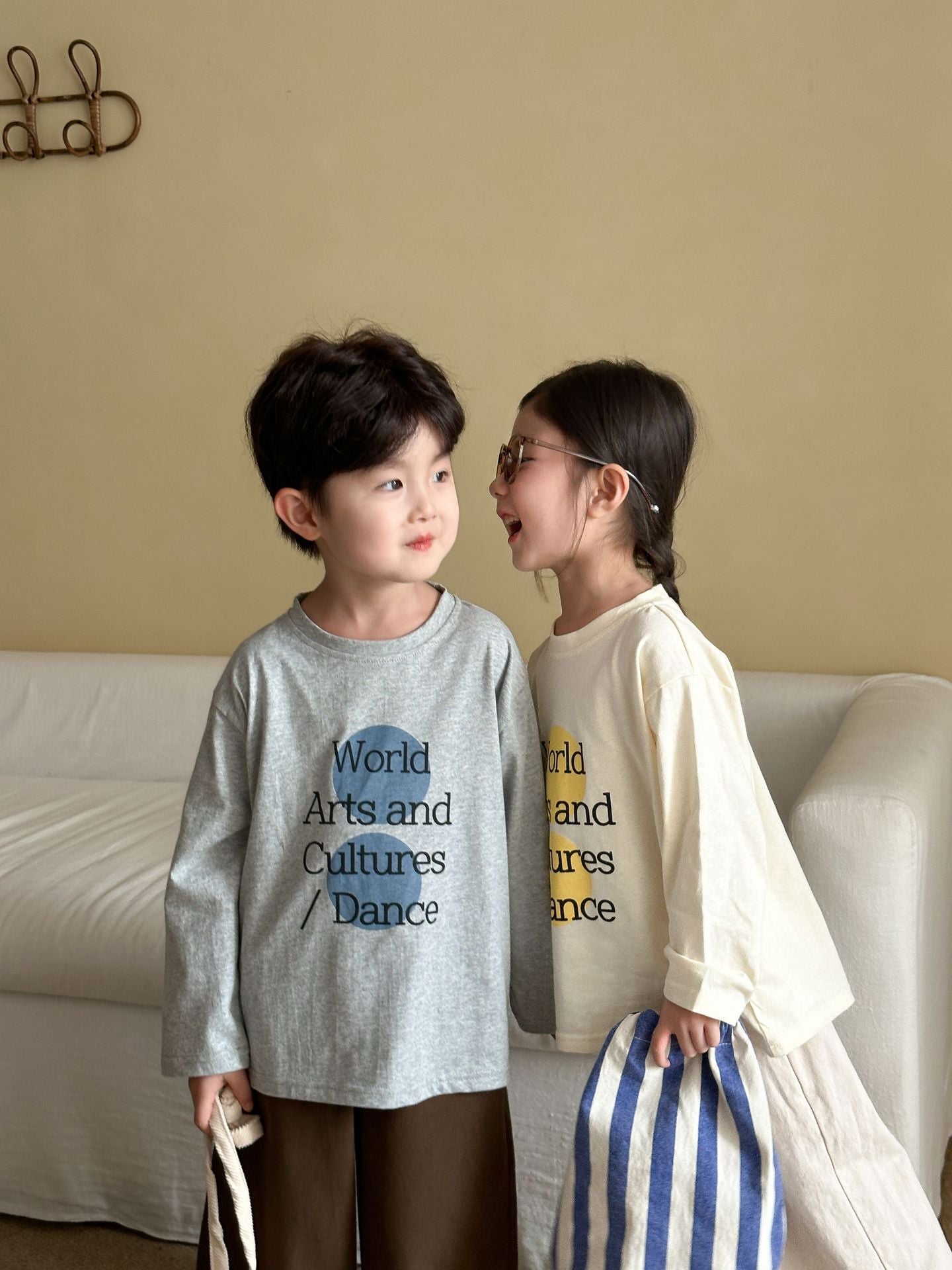 レターデザイン長袖Tシャツ