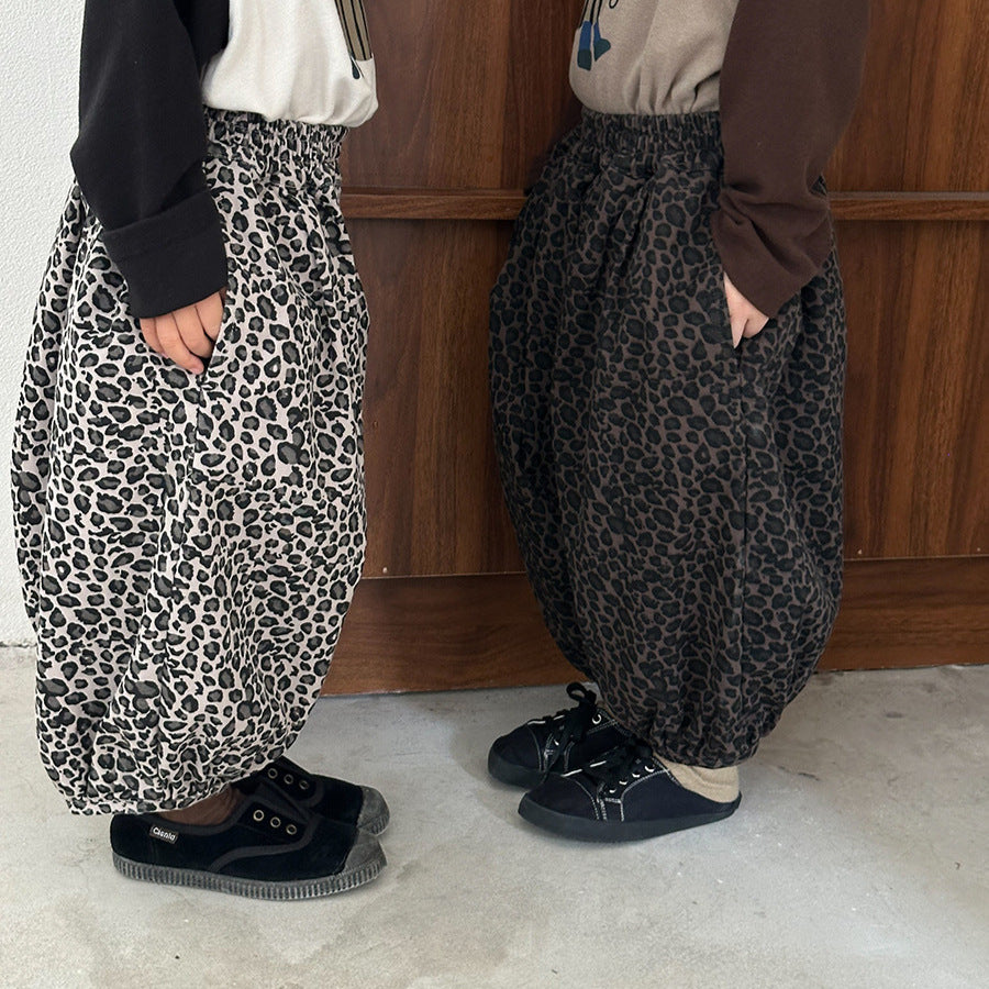 ヒョウ柄バルーンパンツ