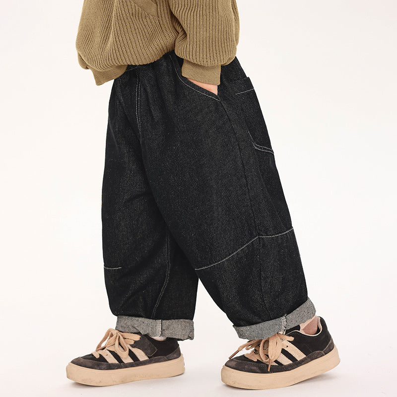 ステッチデニムパンツ
