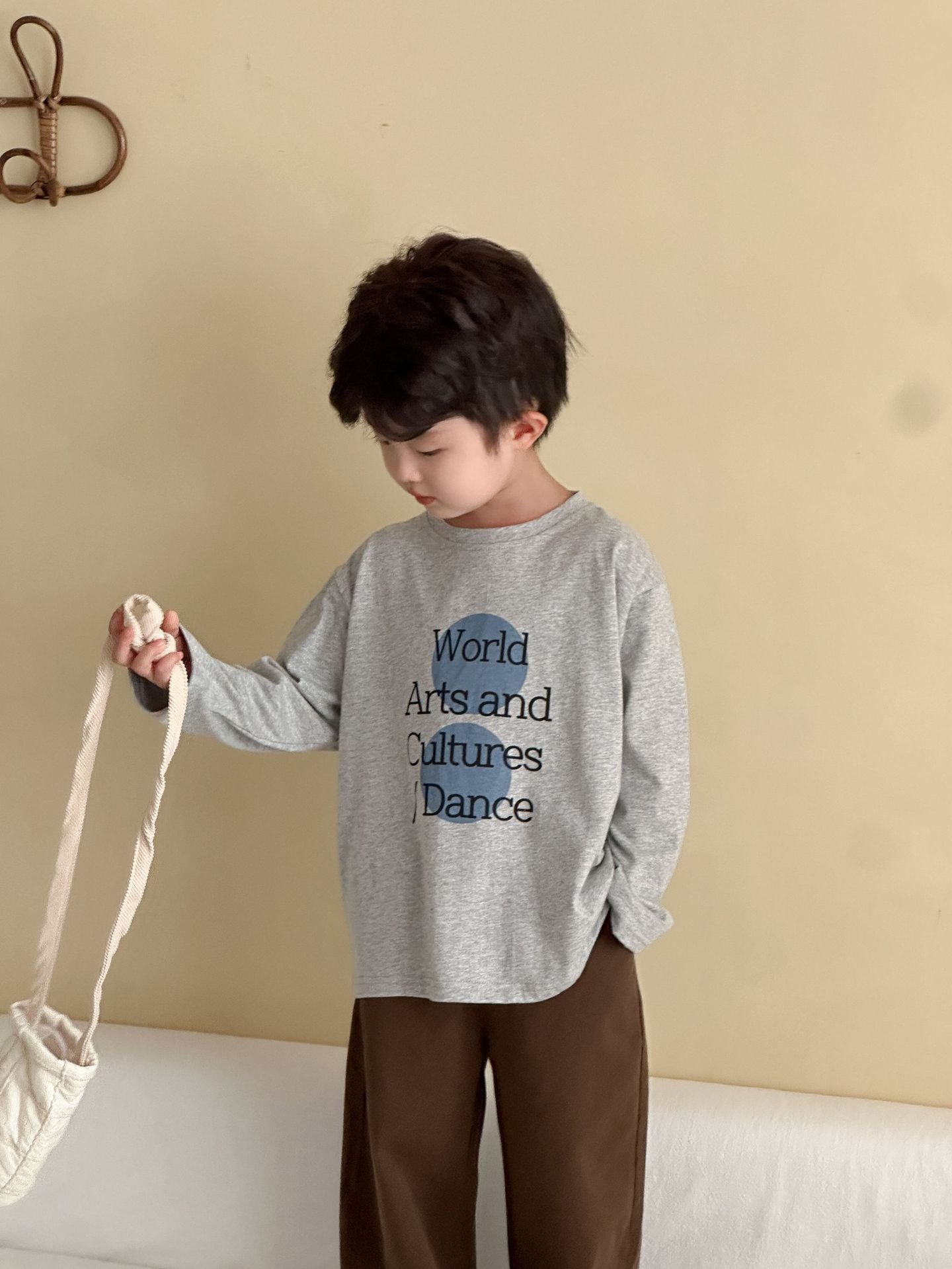 レターデザイン長袖Tシャツ