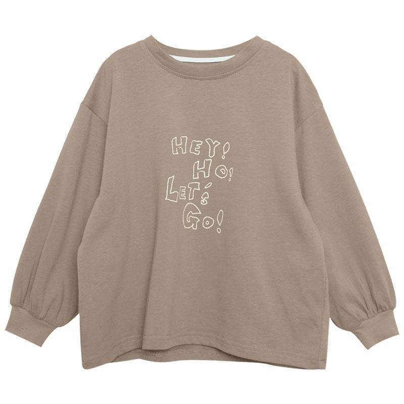 英字ロゴロングT