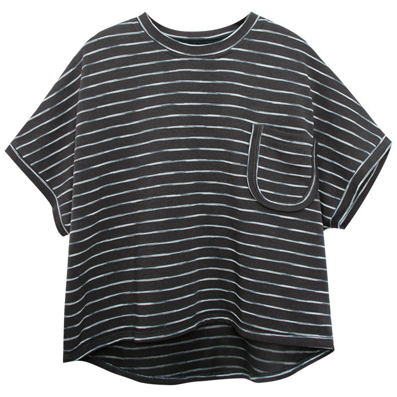 ドルマンスリーブボーダーT