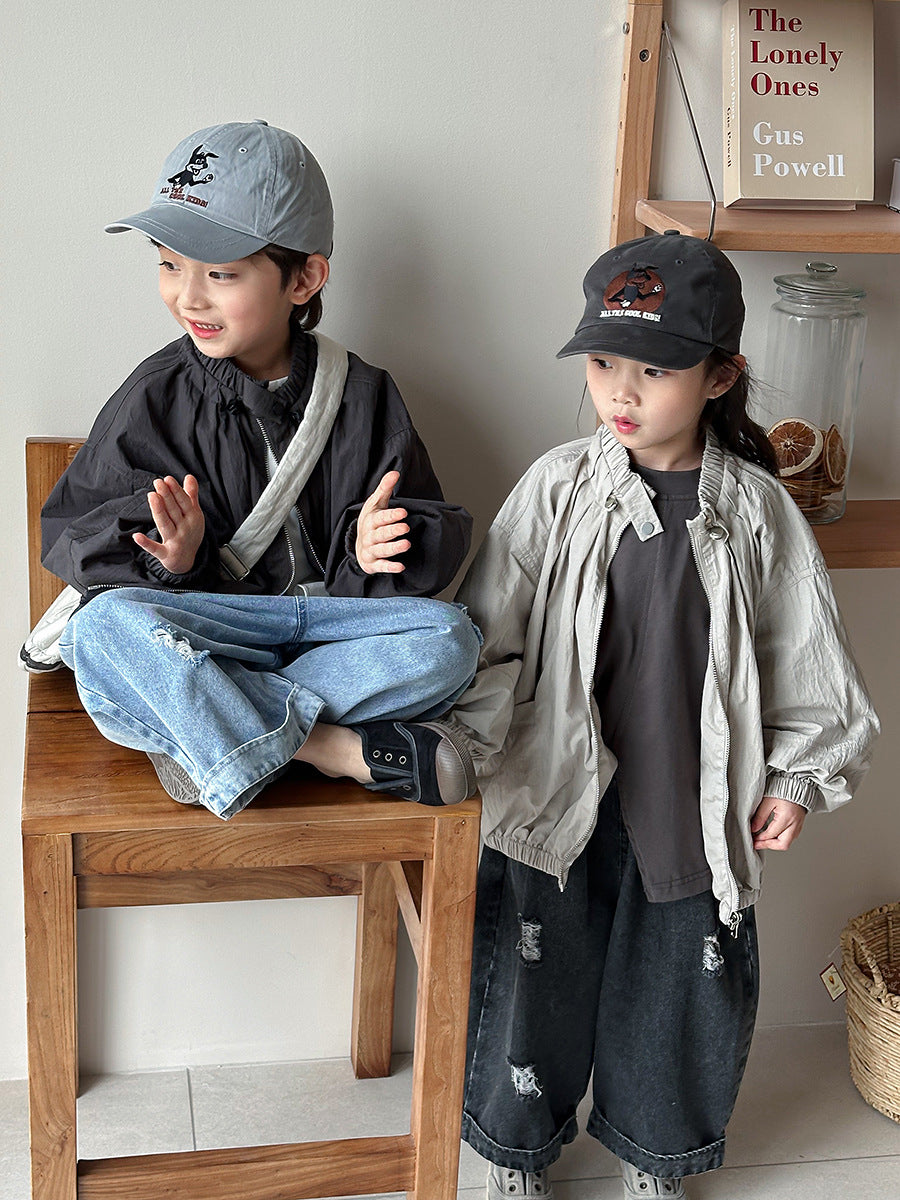 ダメージ加工デニムパンツ