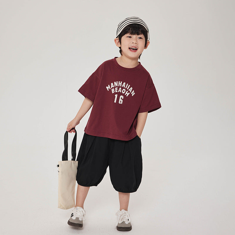 英文字プリントTシャツ