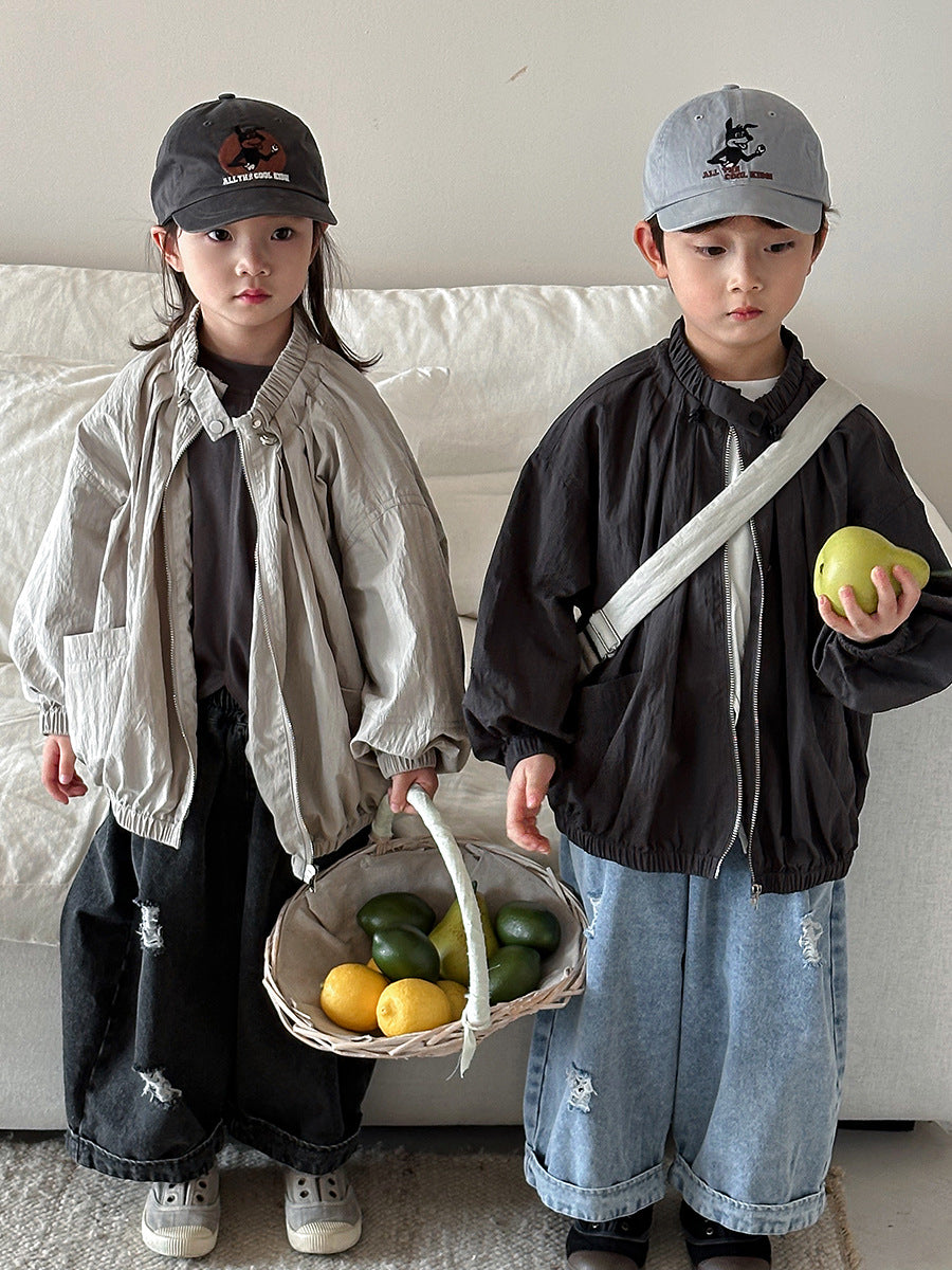 首元ギャザージャケット