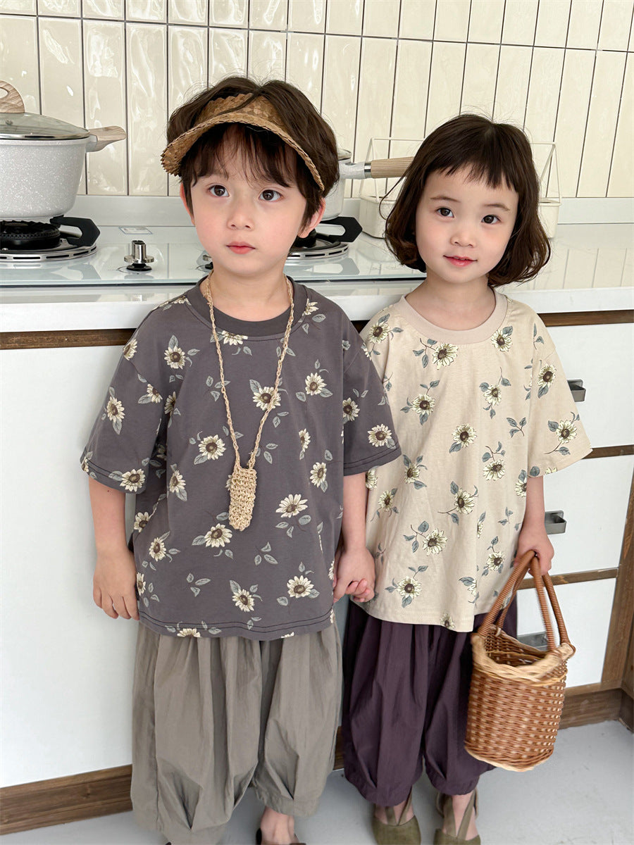 はなプリントTシャツユニセックス