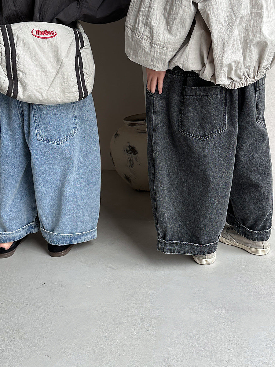 ダメージ加工デニムパンツ