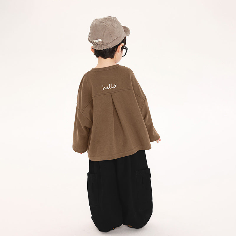 ヘンリーネック長袖Tシャツ