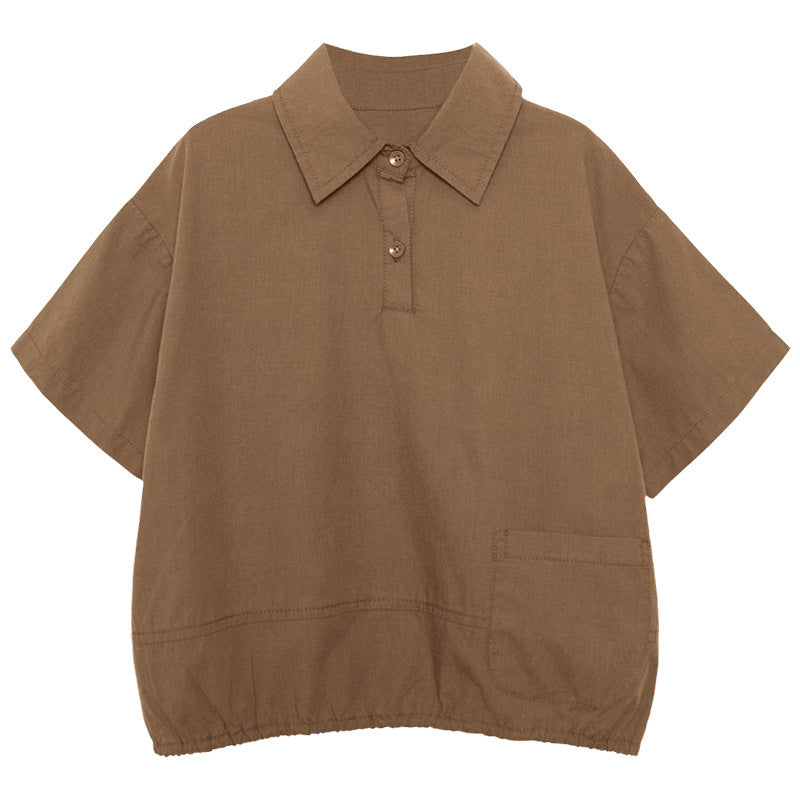 collared short-sleeved shirt