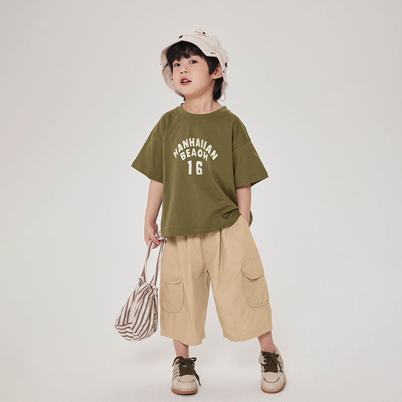 英文字プリントTシャツ