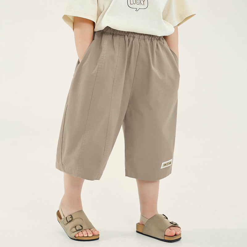 裾タグ付き7分丈パンツ