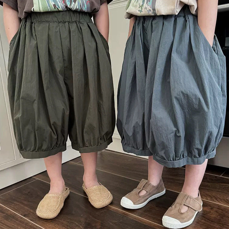 薄手ボリュームパンツ