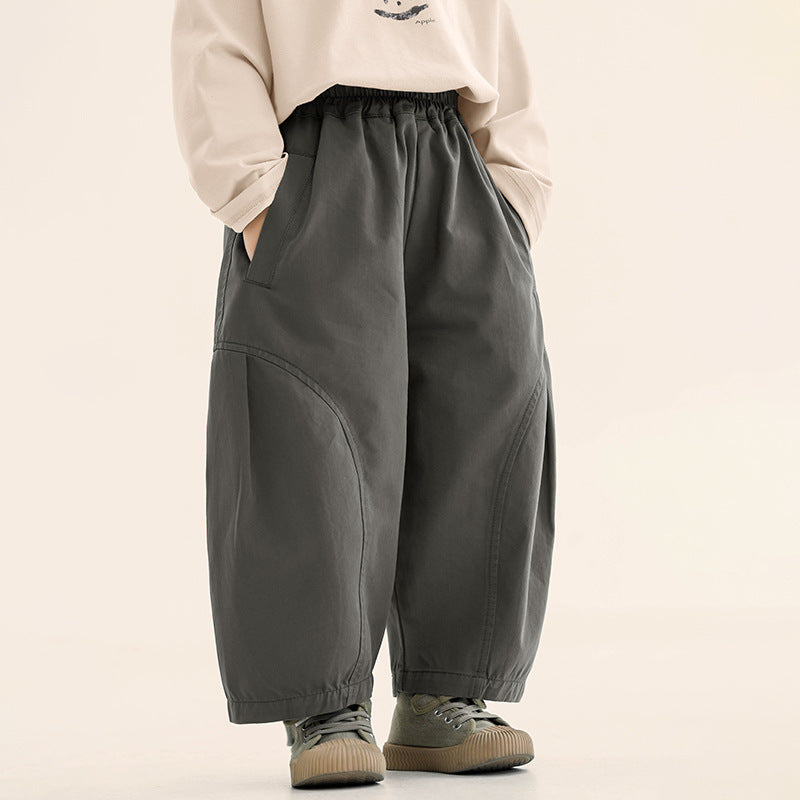 サイドプリーツロングパンツ