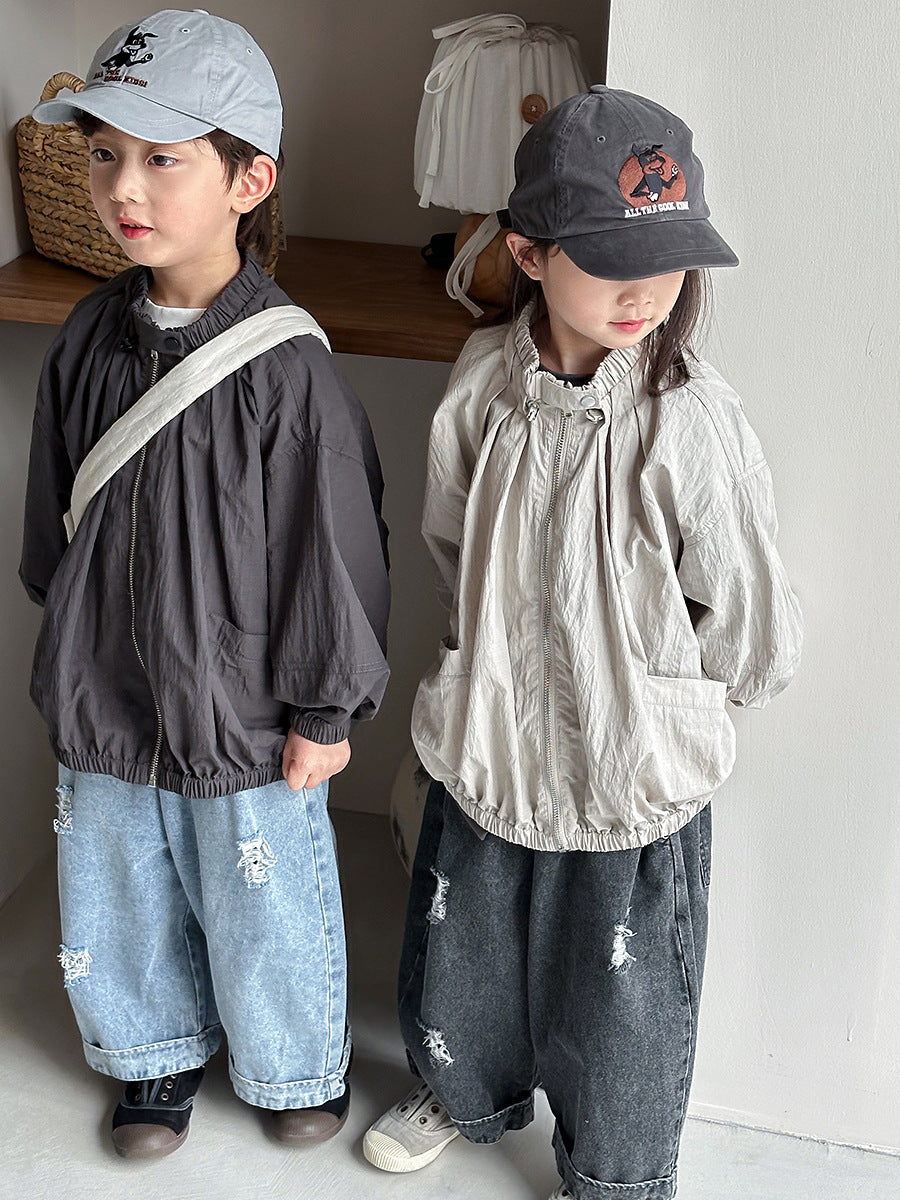 ダメージ加工デニムパンツ