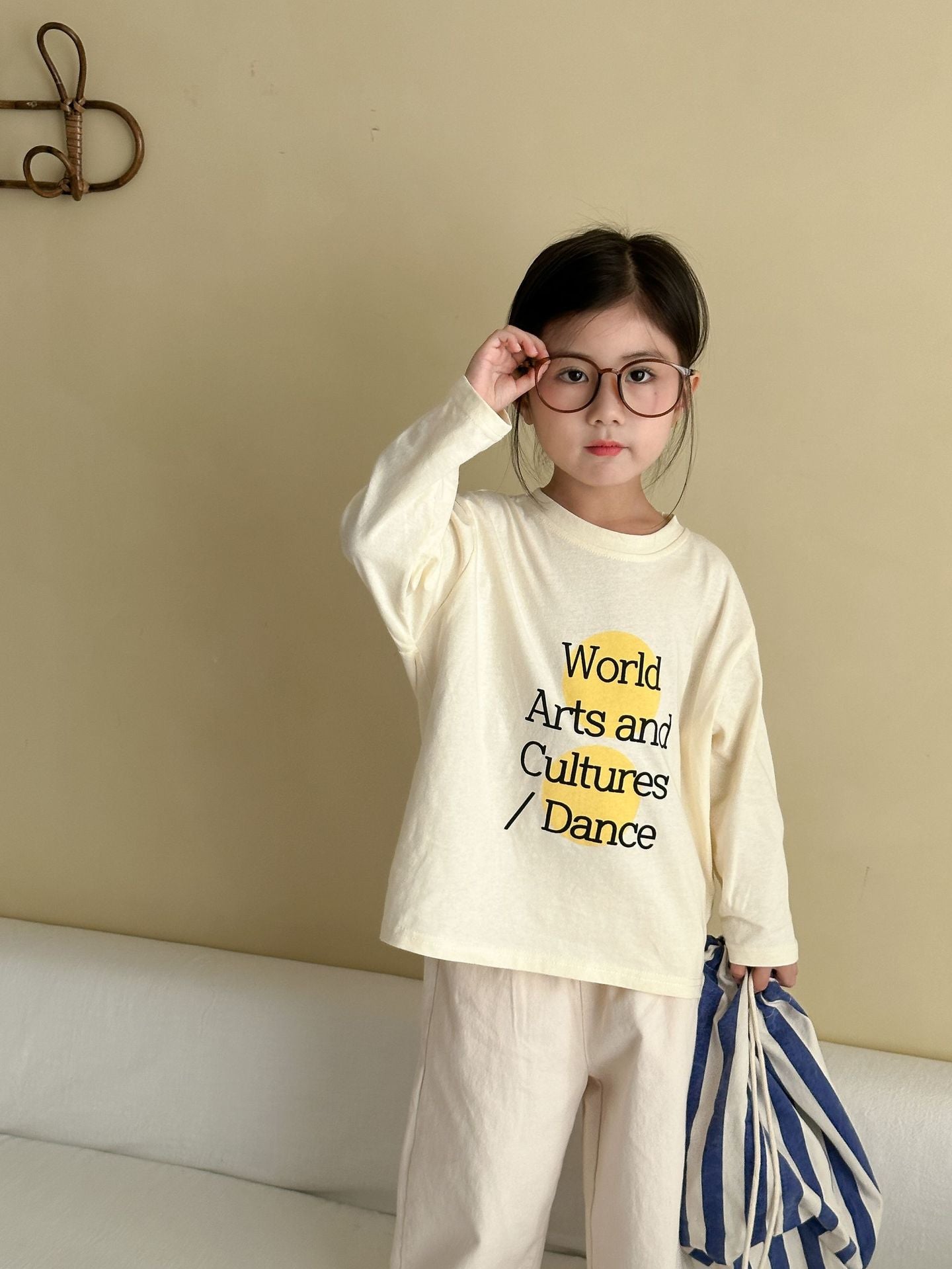 レターデザイン長袖Tシャツ