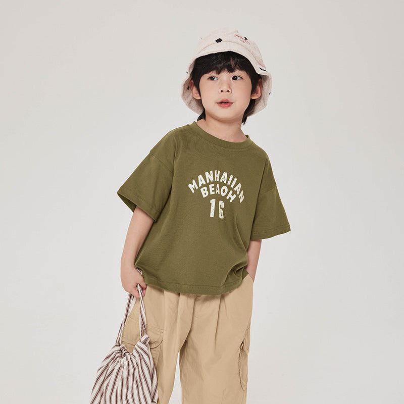 英文字プリントTシャツ