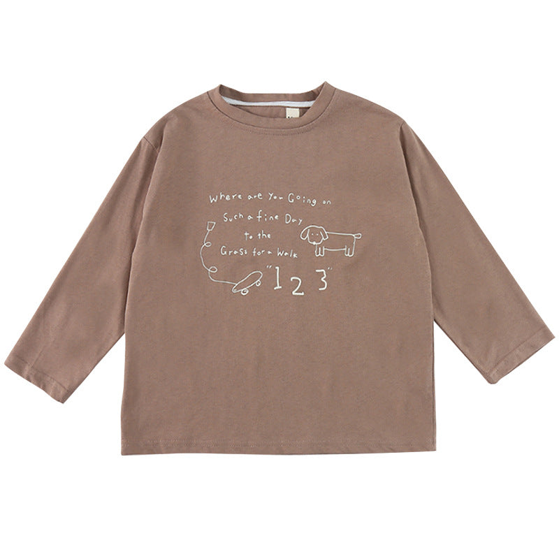 英文字フォント長袖T