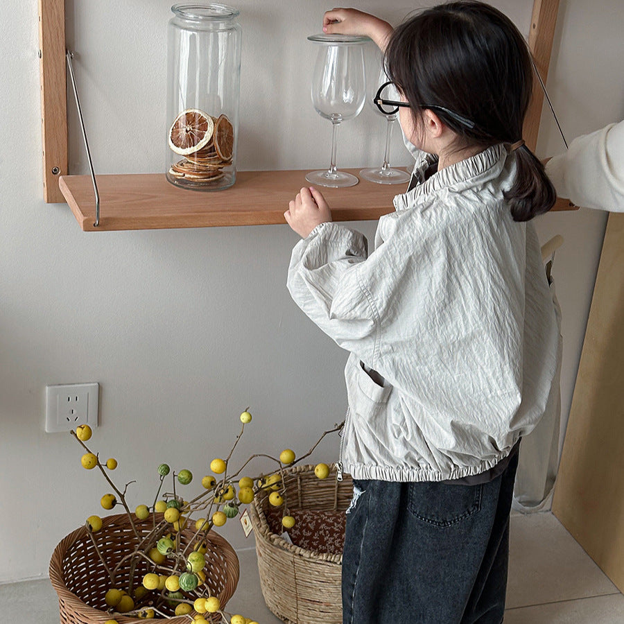 首元ギャザージャケット