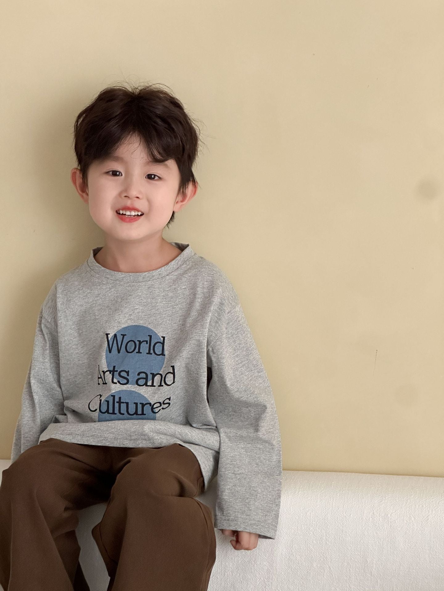 レターデザイン長袖Tシャツ