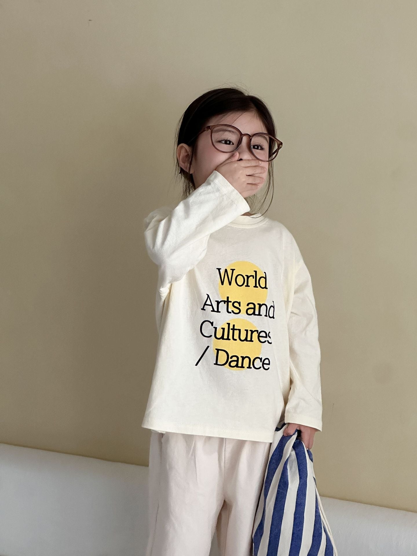 レターデザイン長袖Tシャツ