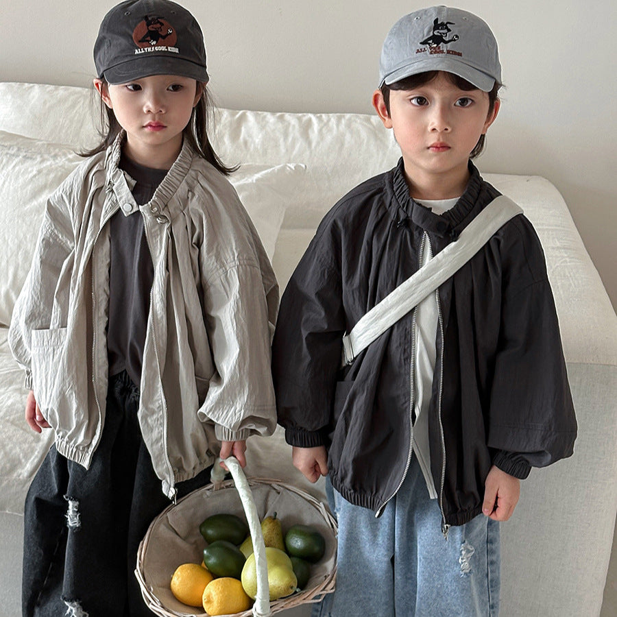 首元ギャザージャケット