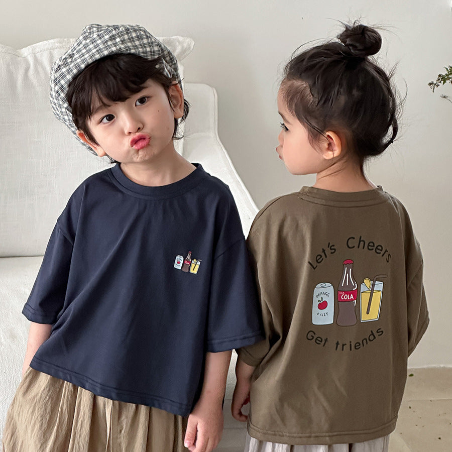 飲み物イラストTシャツ