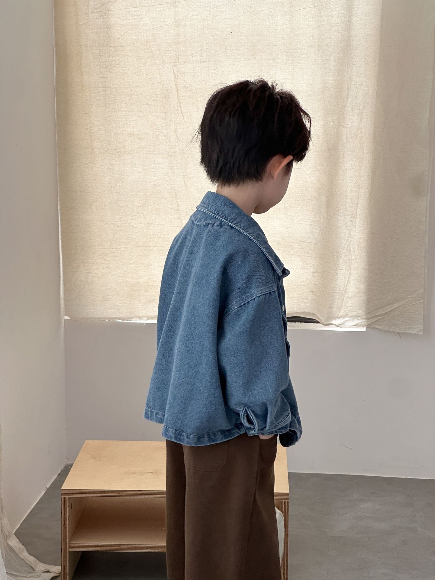 大きめポケットデニムジャケット