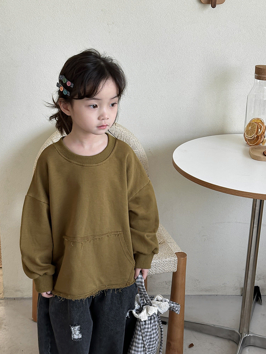 裾フリンジスウェット