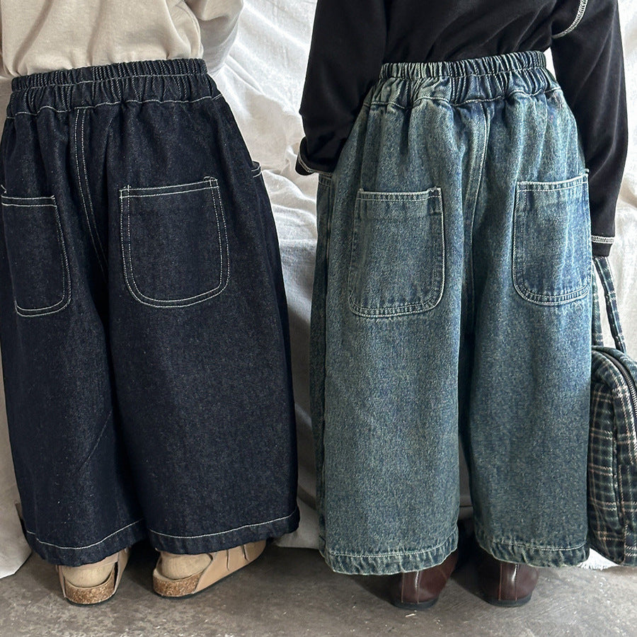 ストレートデニムパンツ
