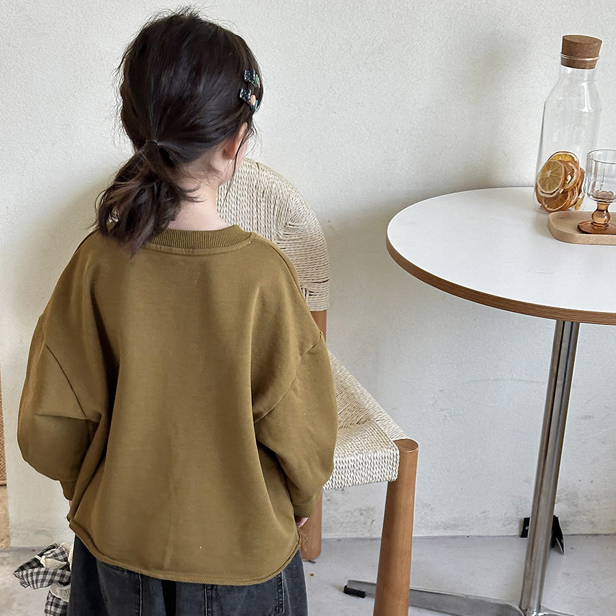 裾フリンジスウェット