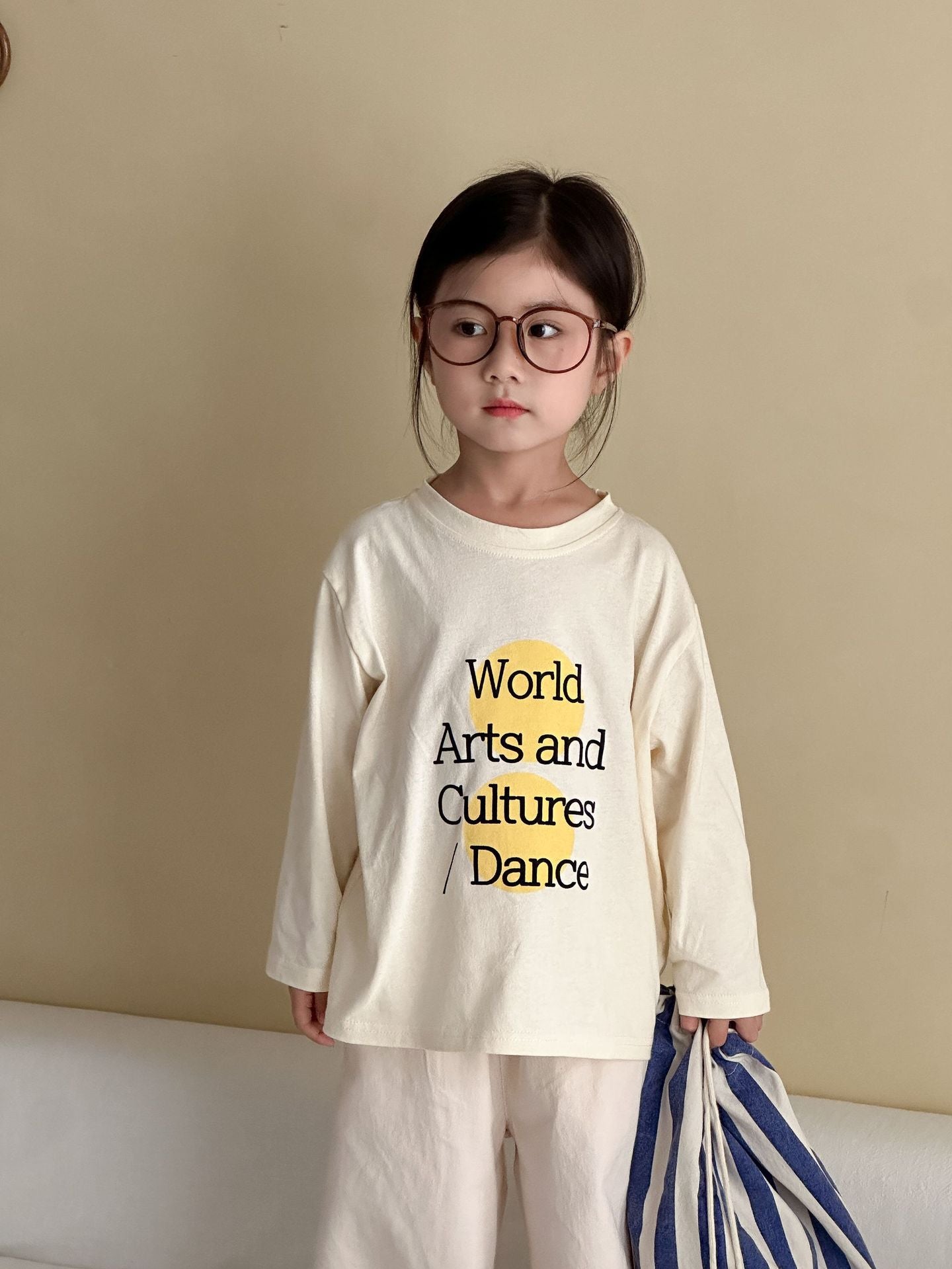 レターデザイン長袖Tシャツ