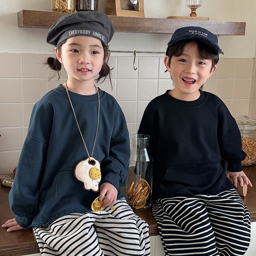 裾フリンジスウェット