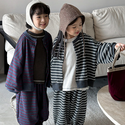 ボーダー上下セット