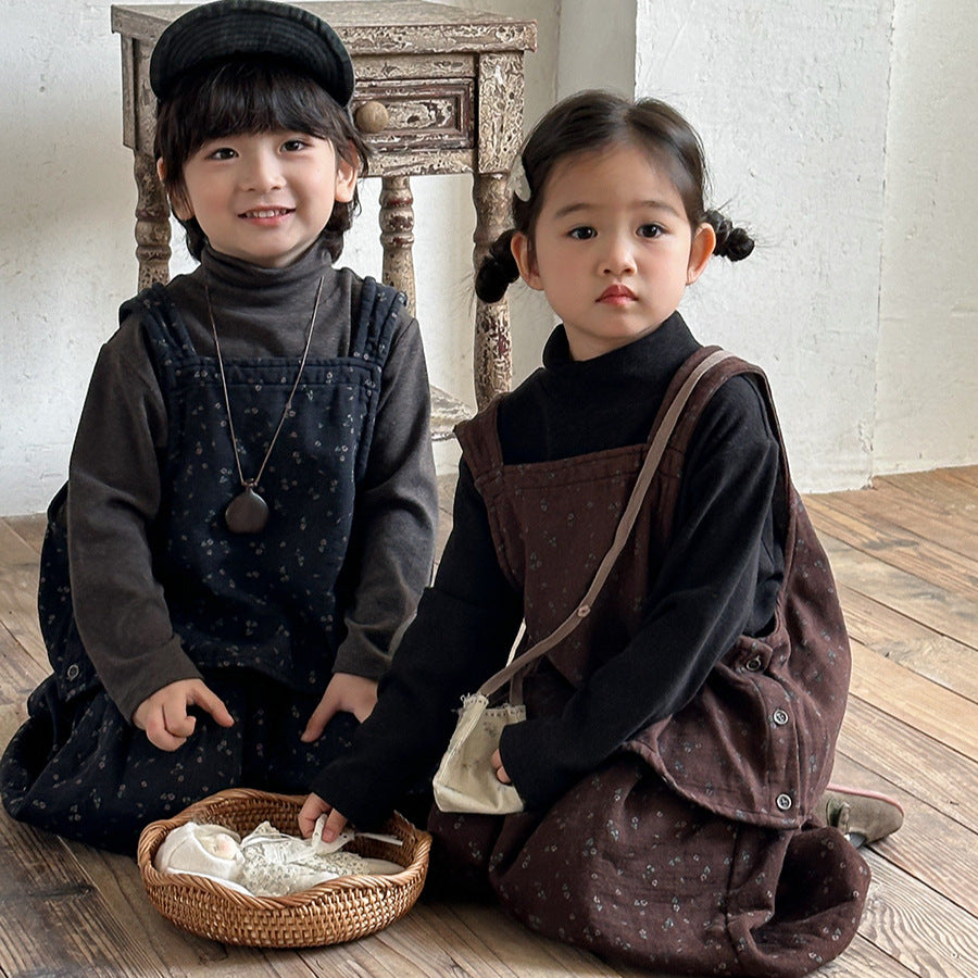 小花柄ベスト&パンツセット