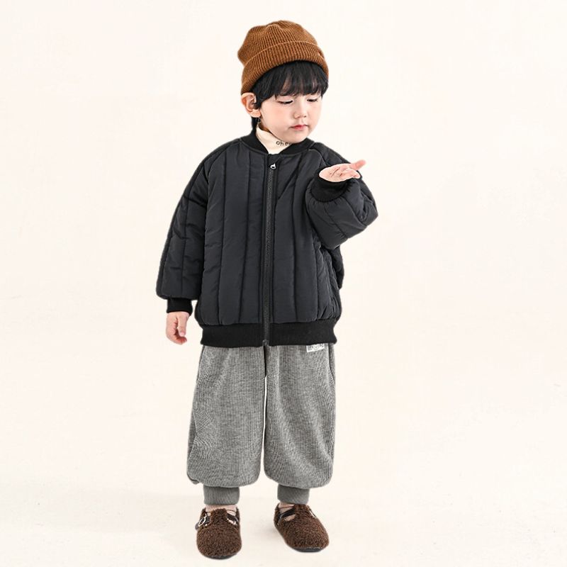 リブ生地裏ボアパンツ