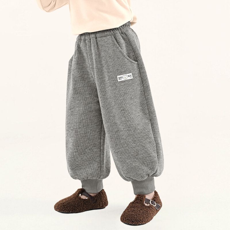 リブ生地裏ボアパンツ