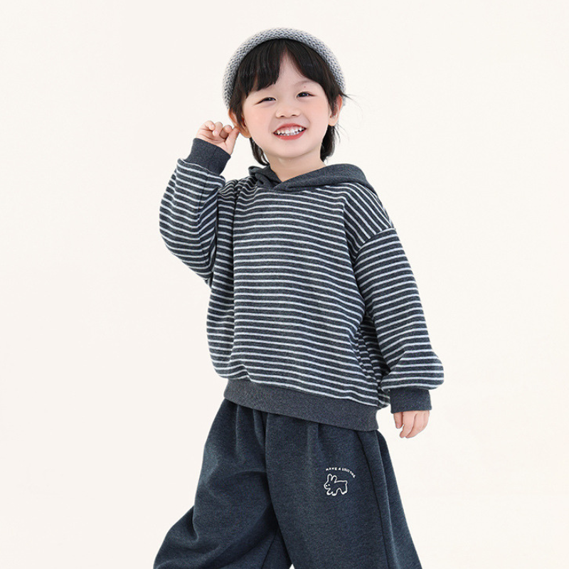 細ボーダーフーディー