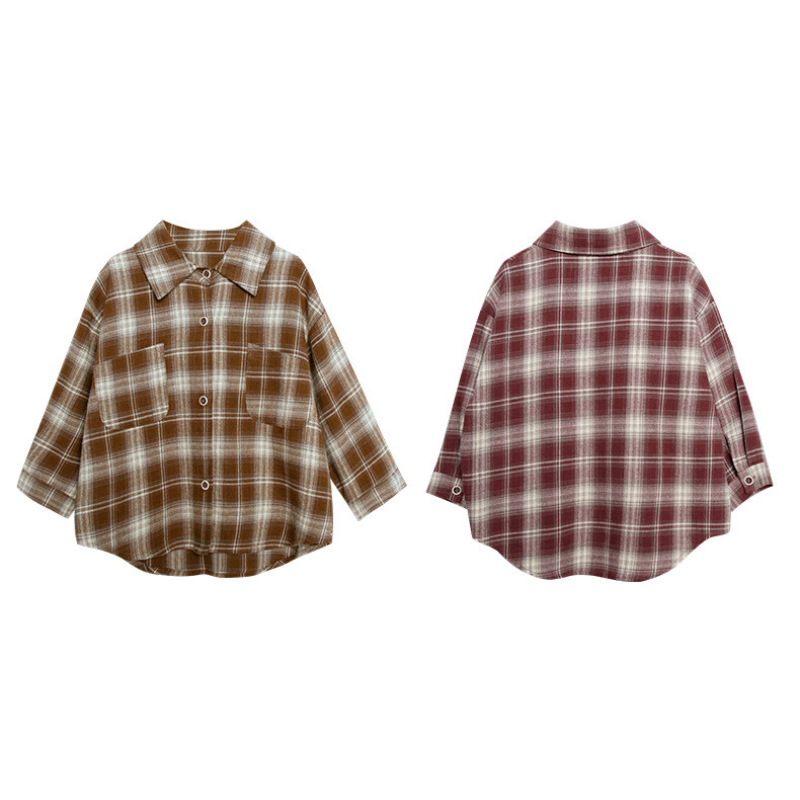 クラシカル白線チェックシャツ