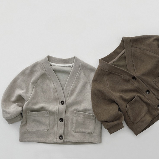 Vネックカーディガン