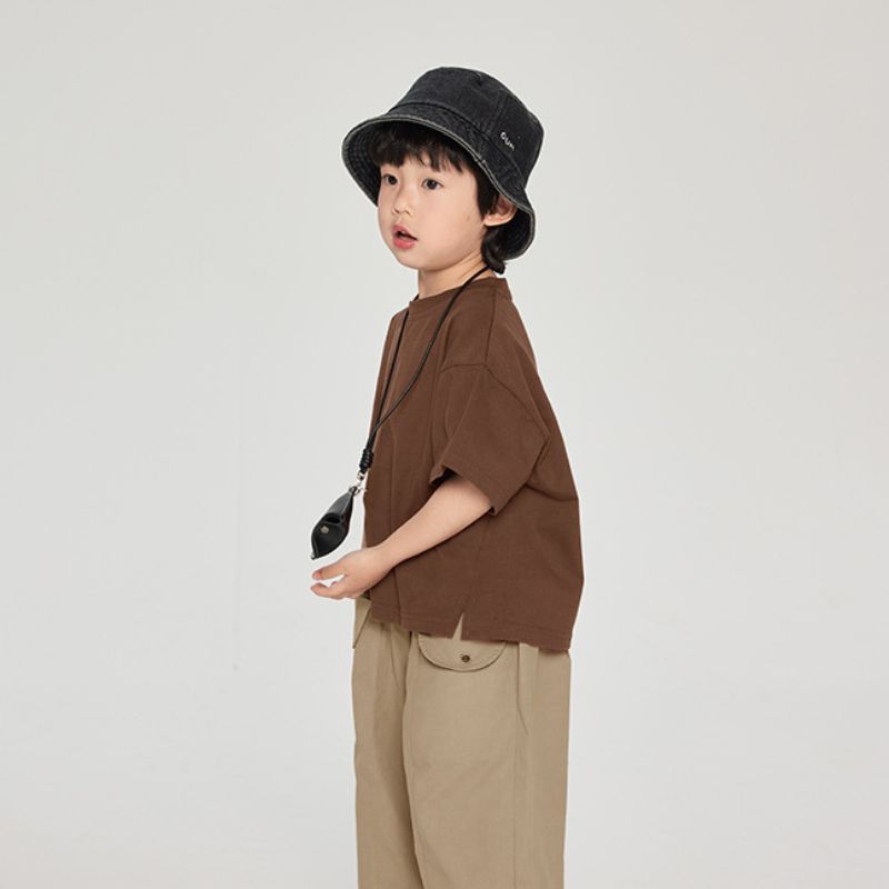 裾スリット入りTシャツ