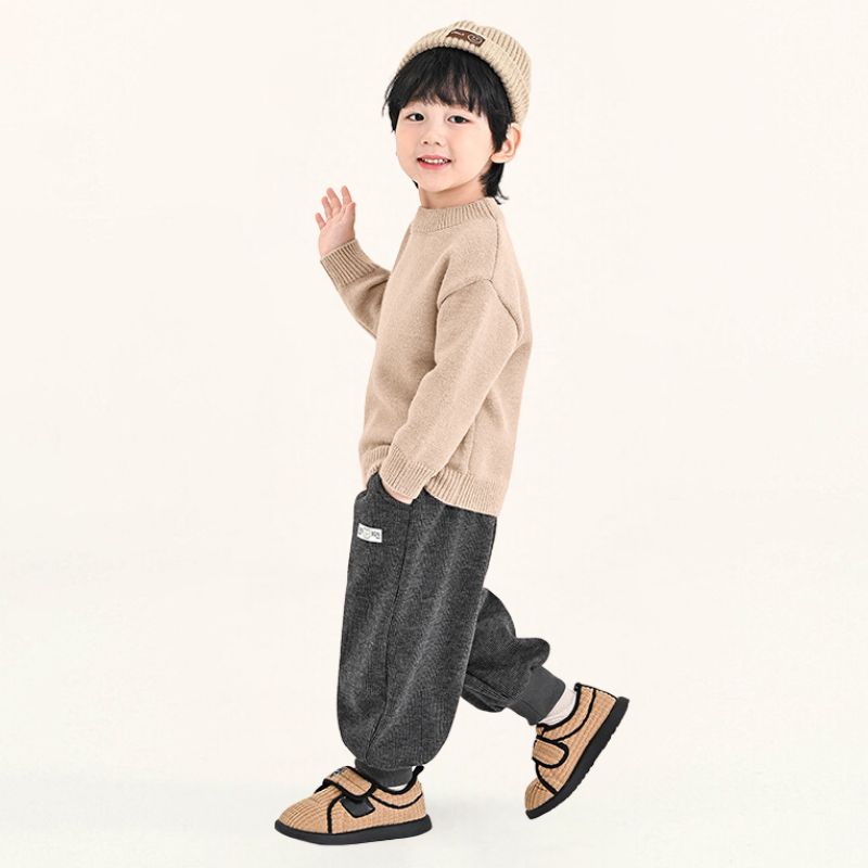 リブ生地裏ボアパンツ