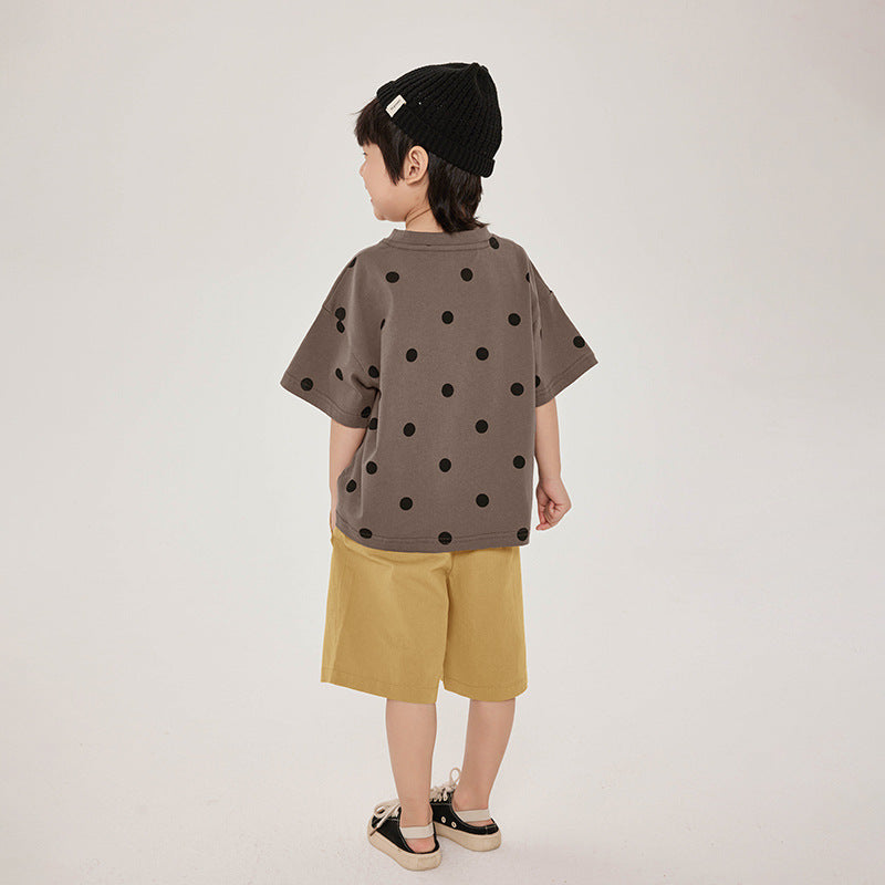 ドット柄Tシャツ