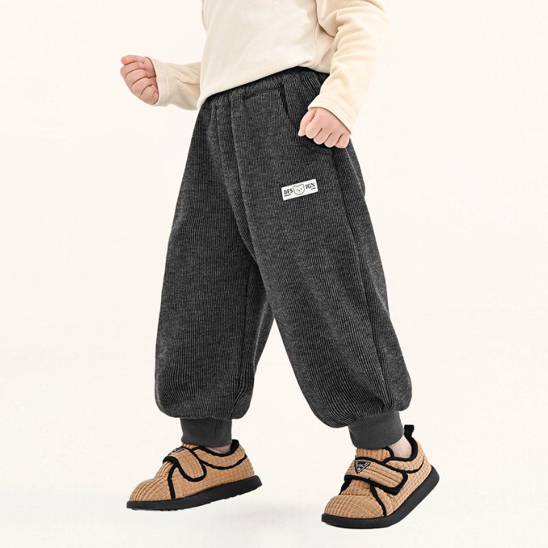 リブ生地裏ボアパンツ