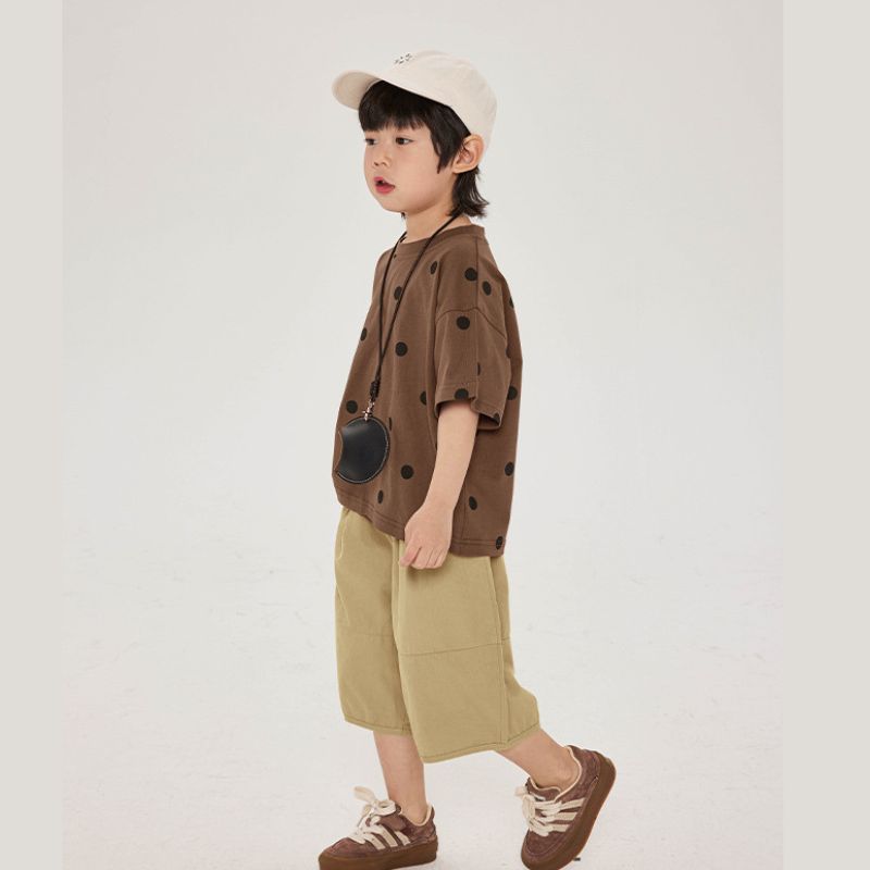 ドット柄Tシャツ