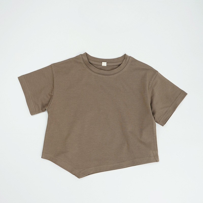 裾デザイン半袖Tシャツ