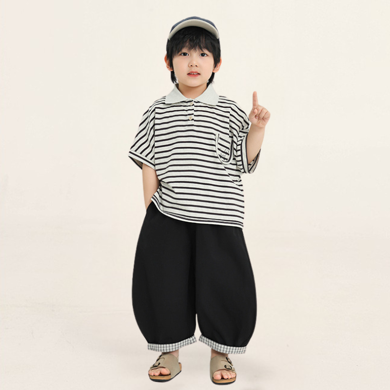 チェックロールアップパンツ