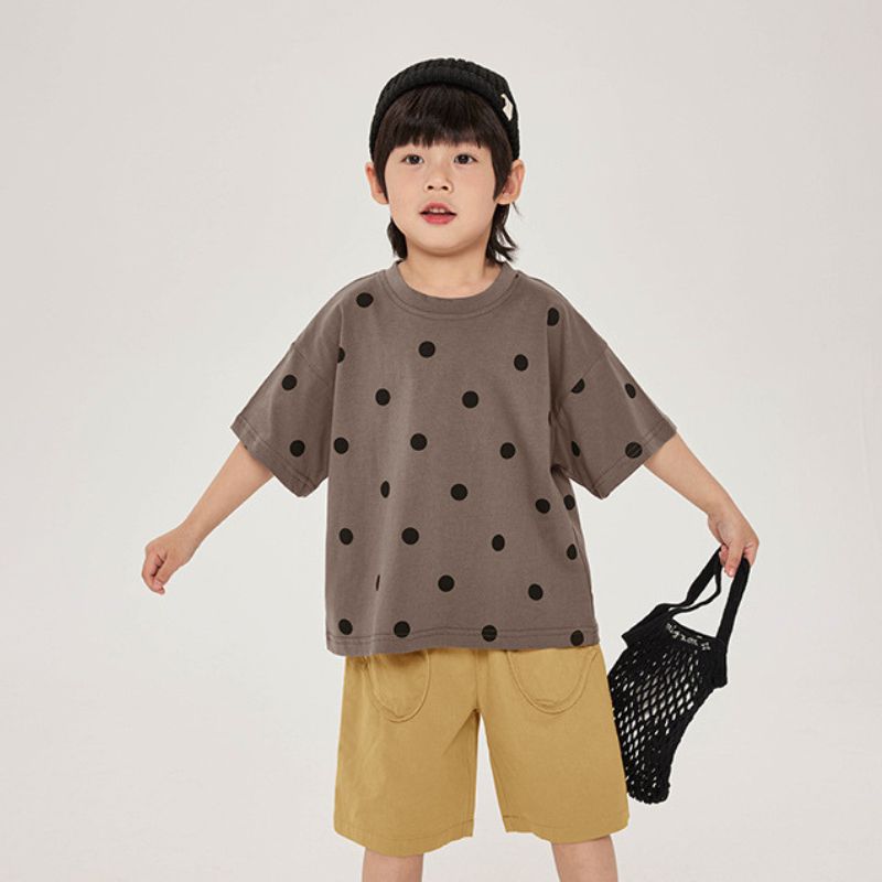 ドット柄Tシャツ