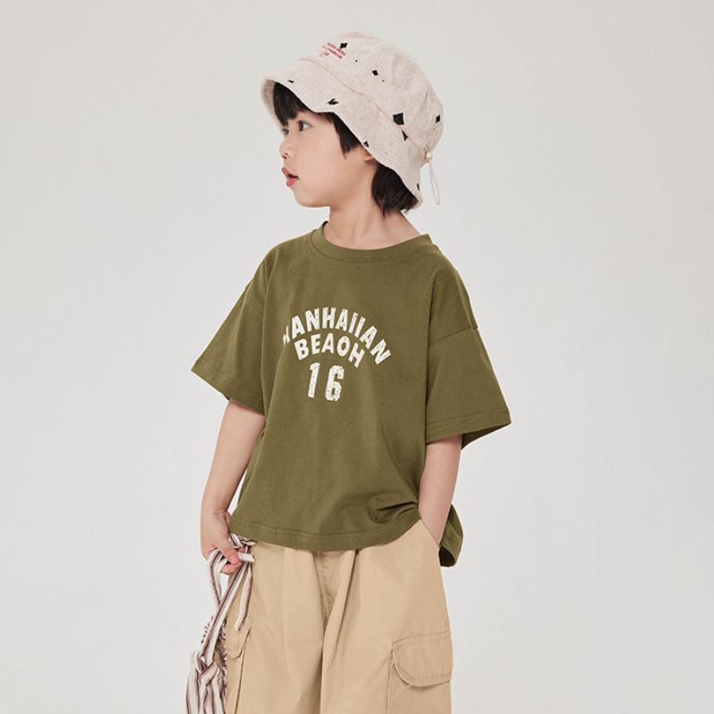 英文字プリントTシャツ